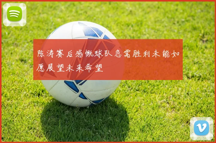 陈涛赛后感慨球队急需胜利未能如愿展望未来希望